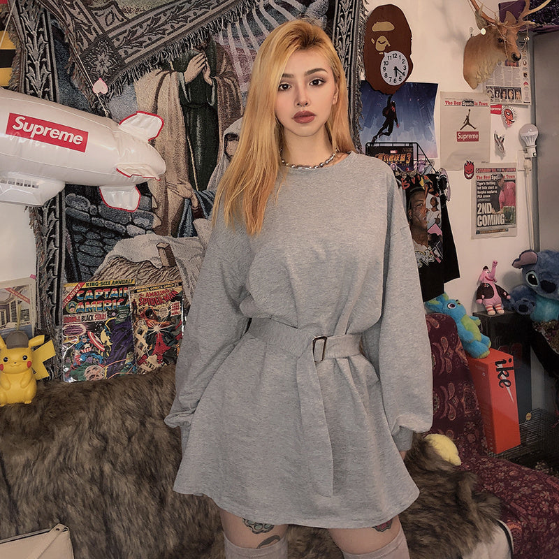 VERALEZ™ PetiteChic – Long Sleeve Autumn Weekend Dress for Petite Women