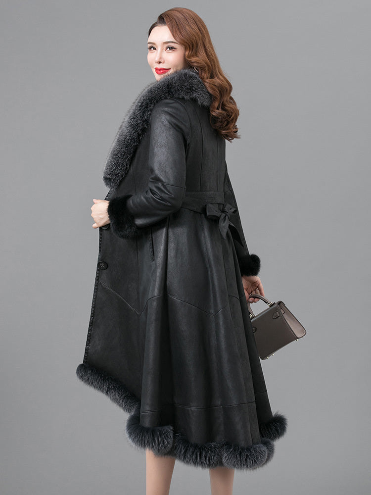 VERALEZ™ FurÉlise – Luxe Thickened Real Fur Winter Coat for Women