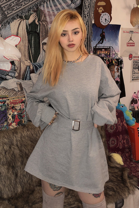 VERALEZ™ PetiteChic – Long Sleeve Autumn Weekend Dress for Petite Women