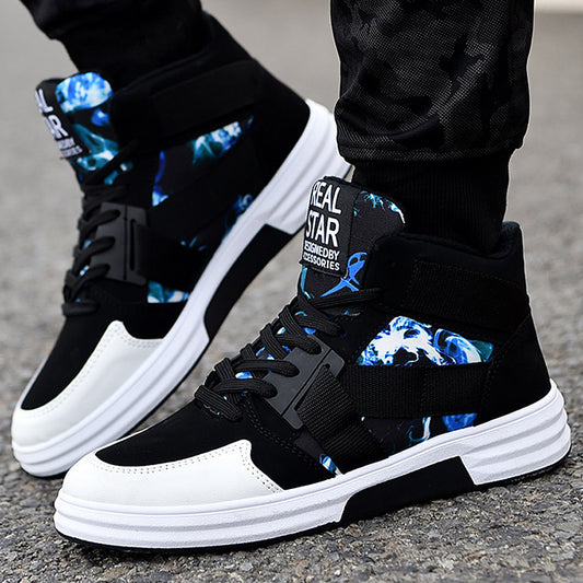VERALEZ™ StealthCore – Camouflage High-Top Lace-Up Sneakers