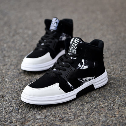 VERALEZ™ StealthCore – Camouflage High-Top Lace-Up Sneakers