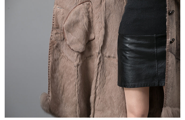 VERALEZ™ FurÉlise – Luxe Thickened Real Fur Winter Coat for Women