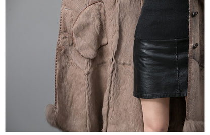VERALEZ™ FurÉlise – Luxe Thickened Real Fur Winter Coat for Women