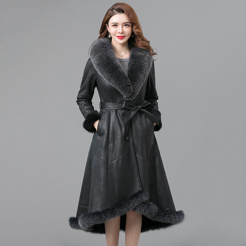 VERALEZ™ FurÉlise – Luxe Thickened Real Fur Winter Coat for Women