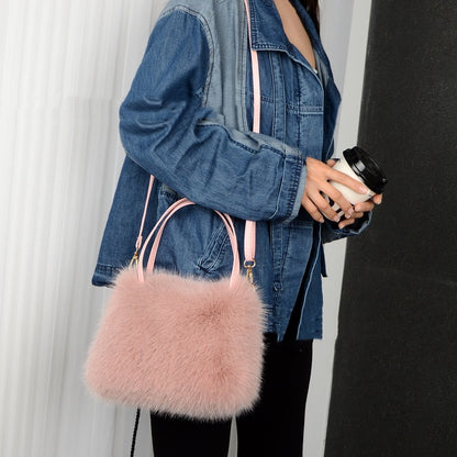 VERALEZ™ LushLuxe Plush Shoulder Messenger Bag