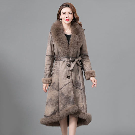 VERALEZ™ FurÉlise – Luxe Thickened Real Fur Winter Coat for Women