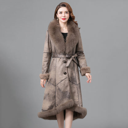 VERALEZ™ FurÉlise – Luxe Thickened Real Fur Winter Coat for Women