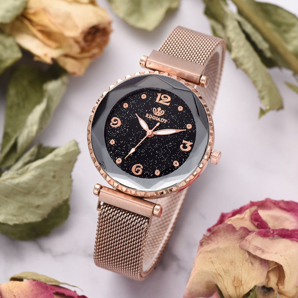 VERALEZ™ CelesteGlow – Women’s Starry Sky Magnetic Bracelet Watch
