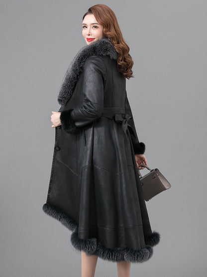 VERALEZ™ FurÉlise – Luxe Thickened Real Fur Winter Coat for Women
